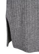 Rib-knit dress with slit, Light Grey Melange, Packshot image number 3