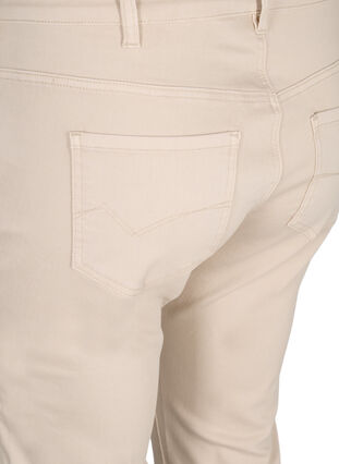 Cotton blend trousers, Sand, Packshot image number 3