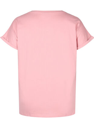 Cotton t-shirt with British embroidery, Blush, Packshot image number 1