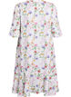 Floral midi dress with 3/4 sleeves, Rose, Packshot image number 1