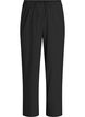 Wide-leg trousers in a light textured fabric, Black, Packshot image number 0