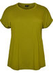 Short sleeved cotton blend t-shirt, Green, Packshot image number 0