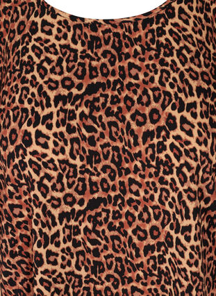 Blouse with short sleeves, Leopard AOP, Packshot image number 2