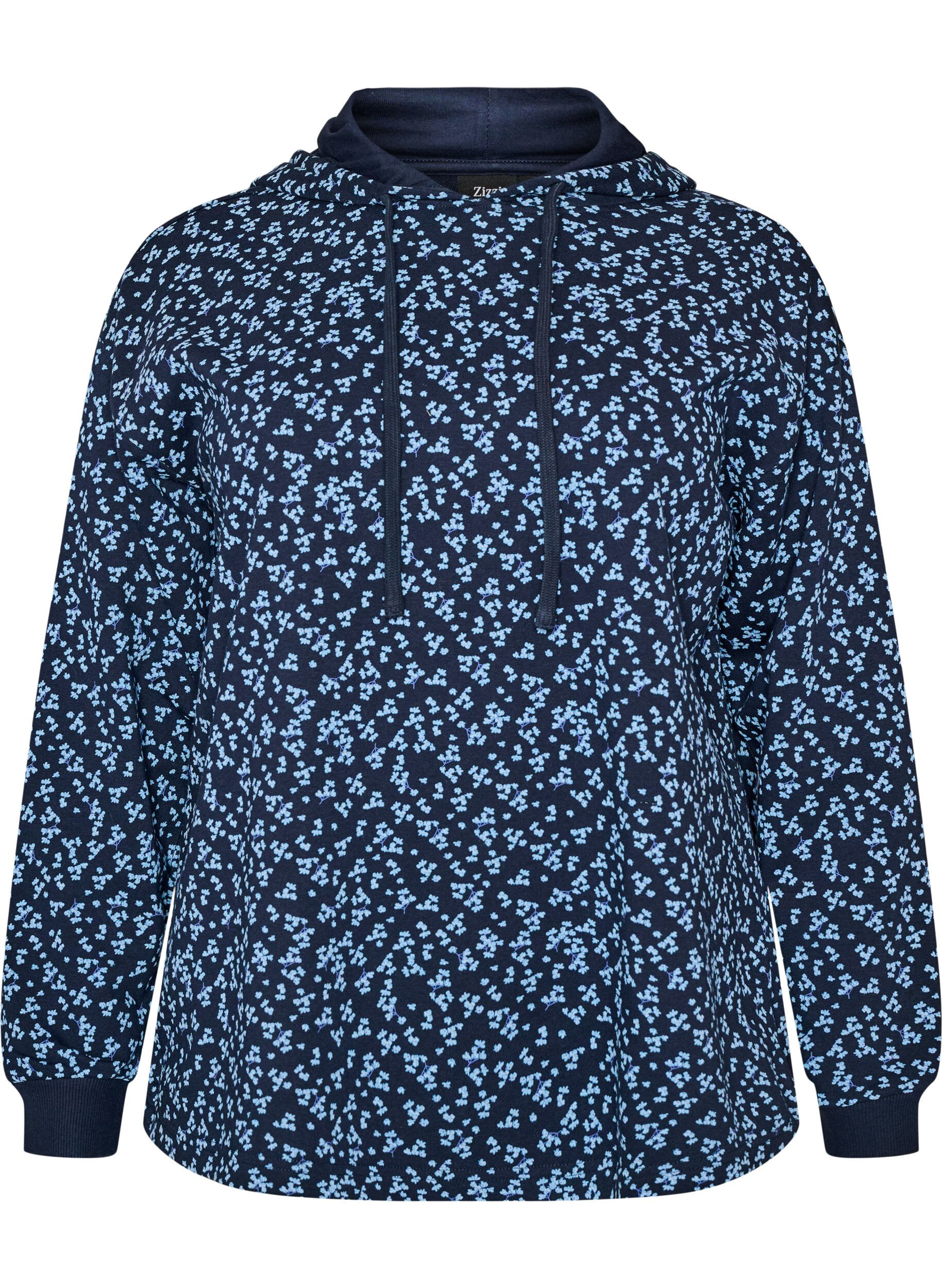 ZizzifashionHoodie with all-over print, Blue, Packshot image number 0