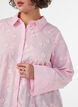 Shirt with floral embroidery and wide sleeves, Pink, Model image number 3