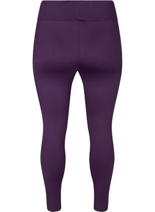 Cropped sports tights with mesh, Blackberry Cordial, Packshot image number 1