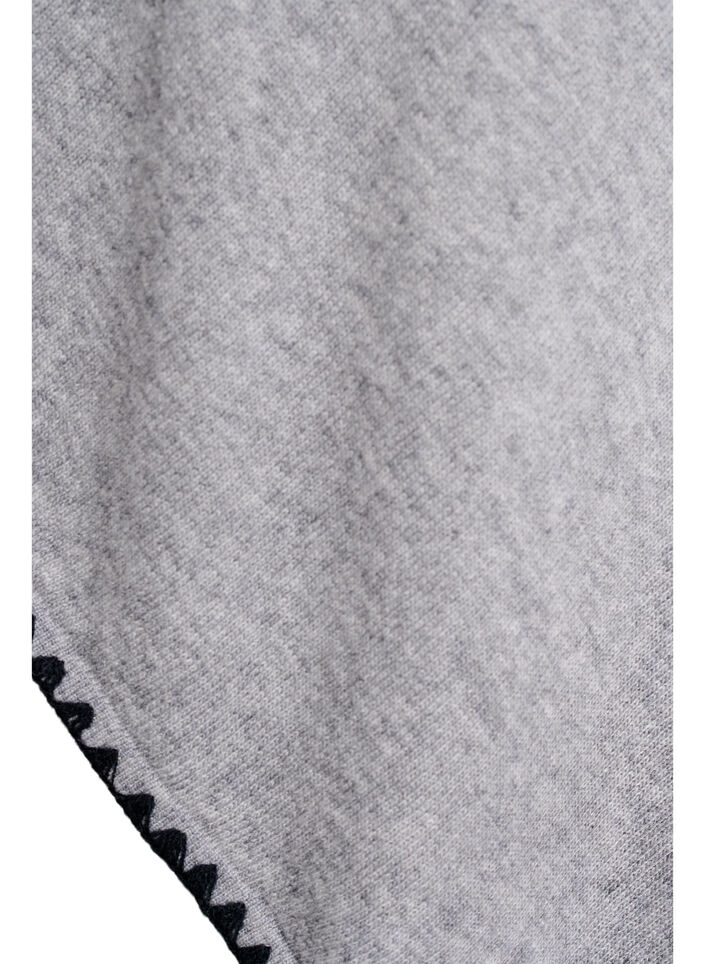 Fine-knit poncho, Grey, Packshot image number 3