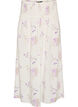 Viscose maxi skirt with smocking, White, Packshot image number 0