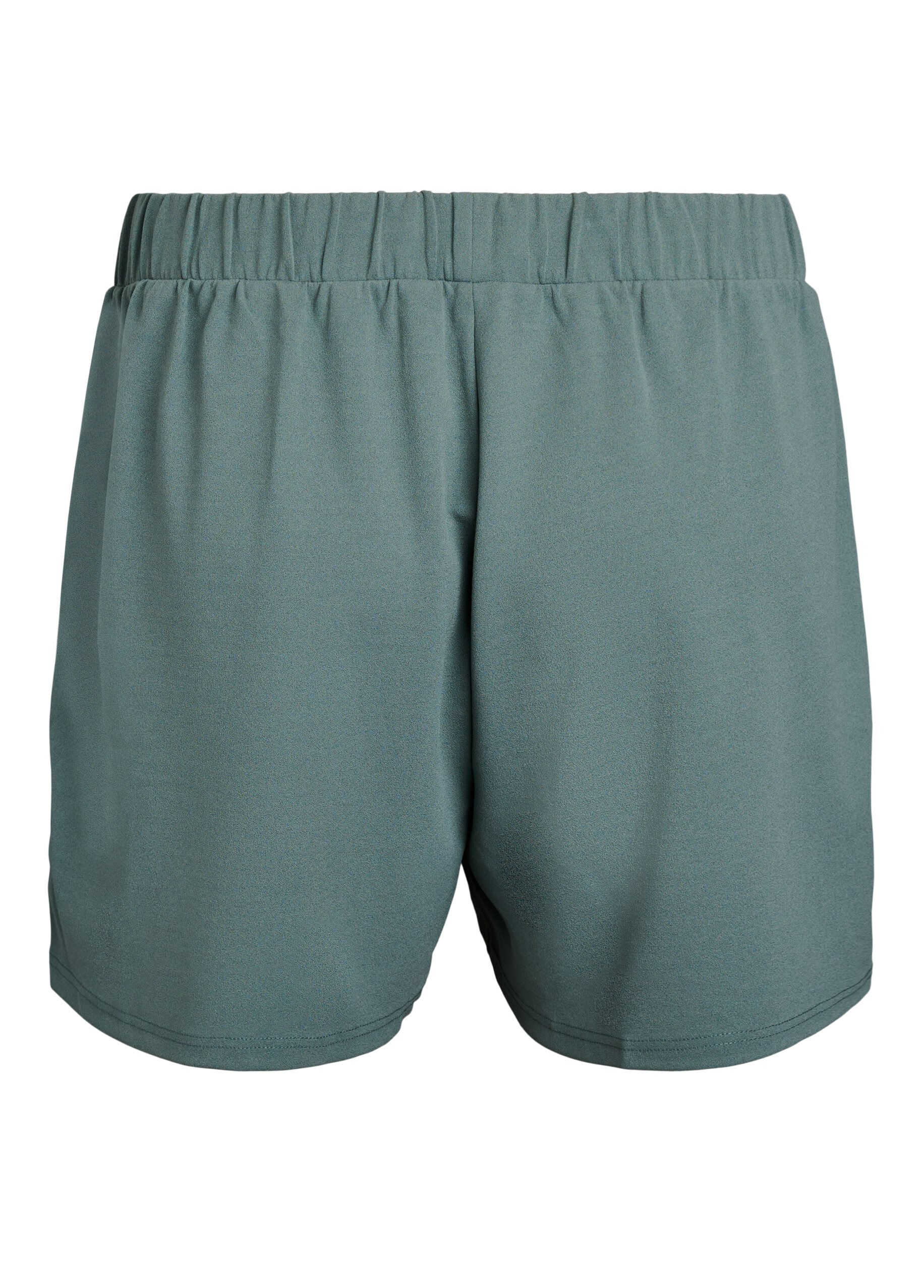 Zizzifashion Loose shorts with pockets, Green, Packshot image number 1