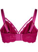 Full-cover bra with lace and string detail, Red, Packshot image number 1