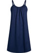 Knee-length strap dress in organic cotton, Blue, Packshot image number 0