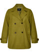 Short coat with double-breasted button closure, Green, Packshot image number 0