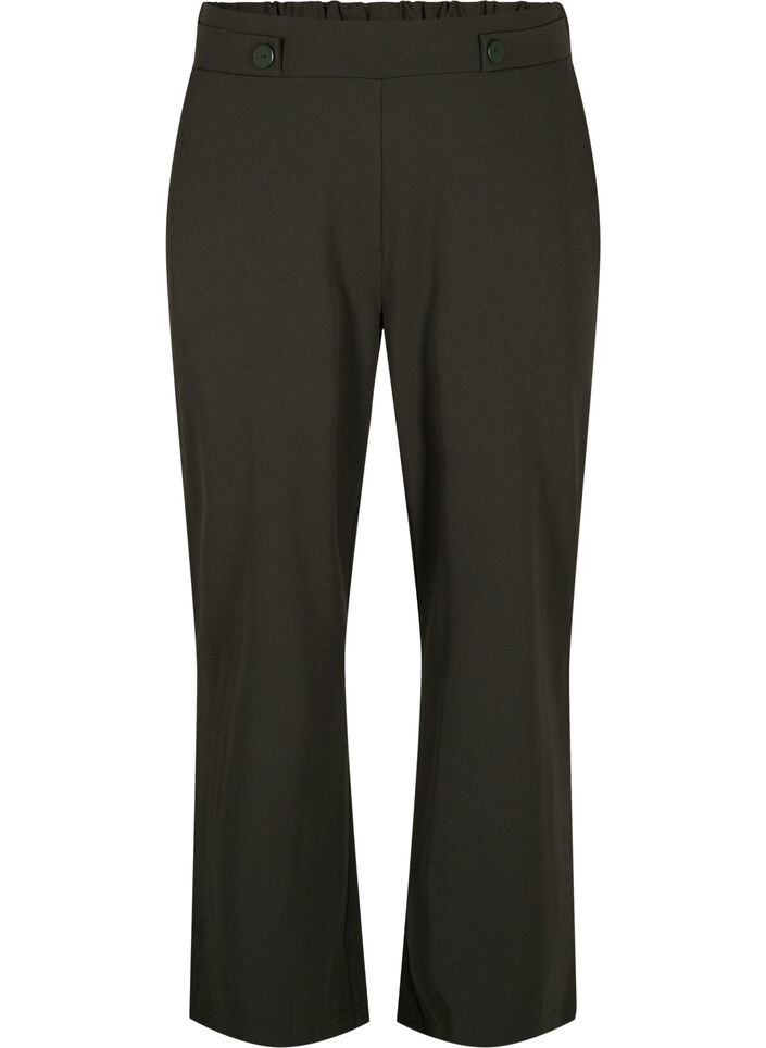 Loose trousers with pockets, Green, Packshot image number 0