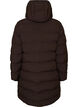 Puffer coat with hood and pockets, Brown, Packshot image number 1