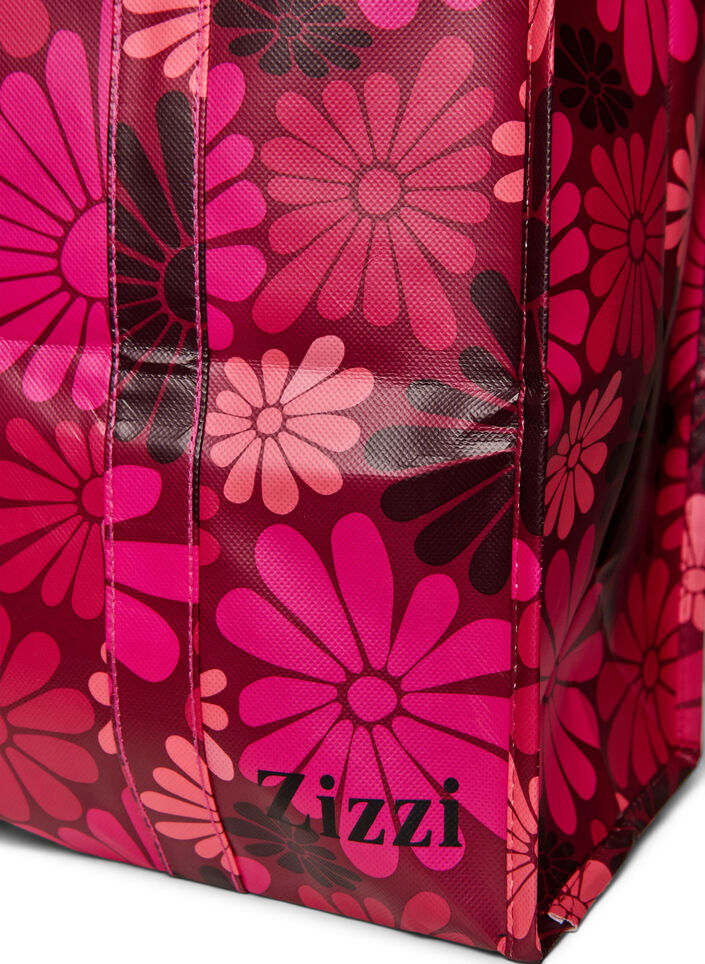 Shopping bag with zipper, Red, Packshot image number 2