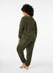 Soft teddy trousers with elasticated waist, Forest Night, Model image number 1