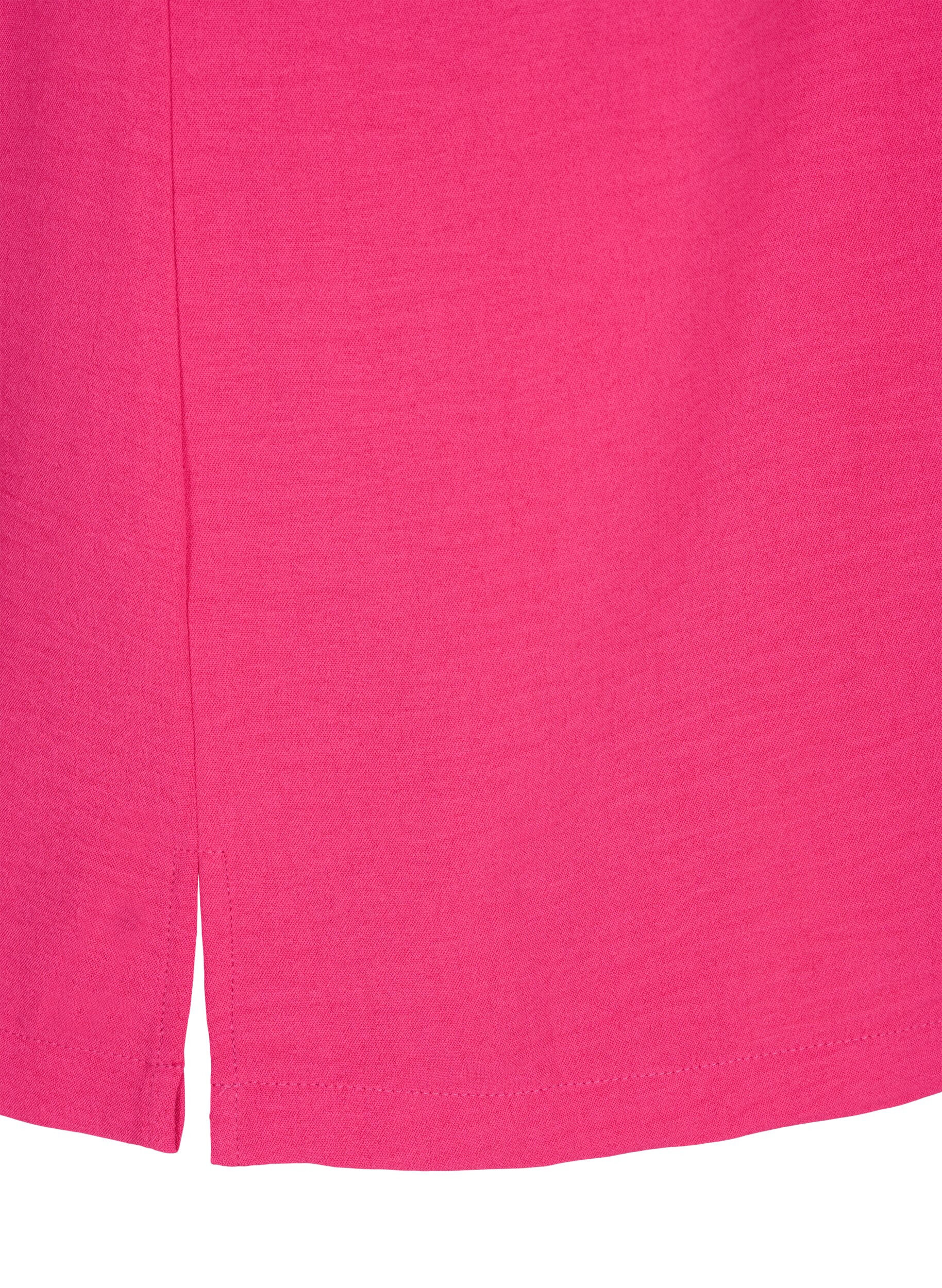 Zizzifashion Sleeveless top with wrinkle details, Pink, Packshot image number 4
