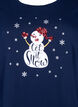 Christmas t-shirts in 100% cotton, Navy B. w. LetItSnow, Packshot image number 2