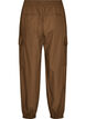 Cotton cargo trousers with a balloon leg, Brown, Packshot image number 1