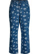 Gemma high-waisted floral jeans, Blue, Packshot image number 0