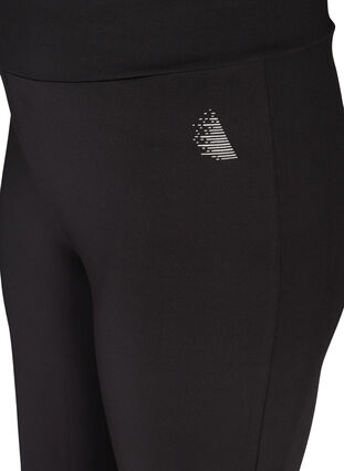 Plain-coloured exercise trousers with stretch, Black, Packshot image number 3