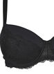 Bra with lace and padding, Black, Packshot image number 2