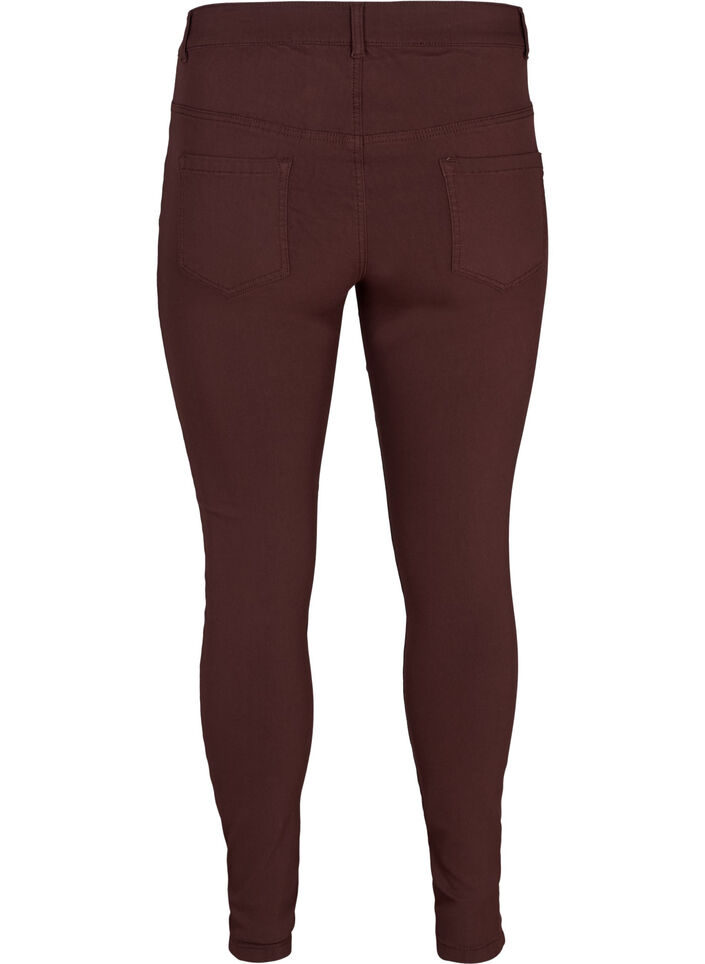 Slim fit trousers with pockets, Dark Bordeaux, Packshot image number 1