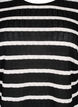 Blouse with stripes and long sleeves, Black Sand Stripe, Packshot image number 2