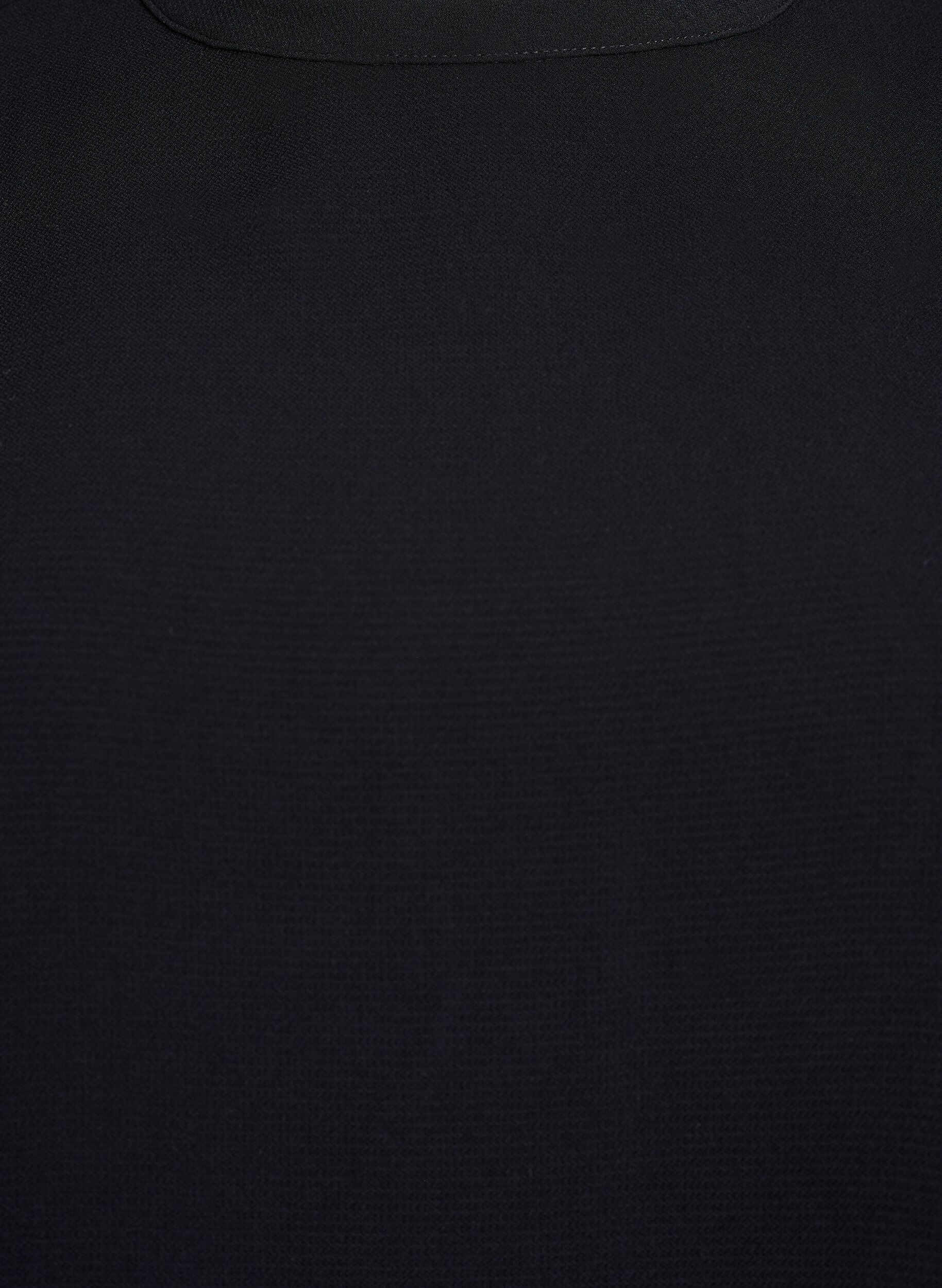 Zizzifashion Blouse with stripe detail on the sleeves, Black, Packshot image number 2