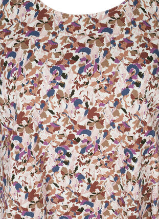Short-sleeved, printed cotton dress, Powder Pink AOP, Packshot image number 2