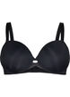 Moulded bra with cross detail, Black, Packshot image number 0