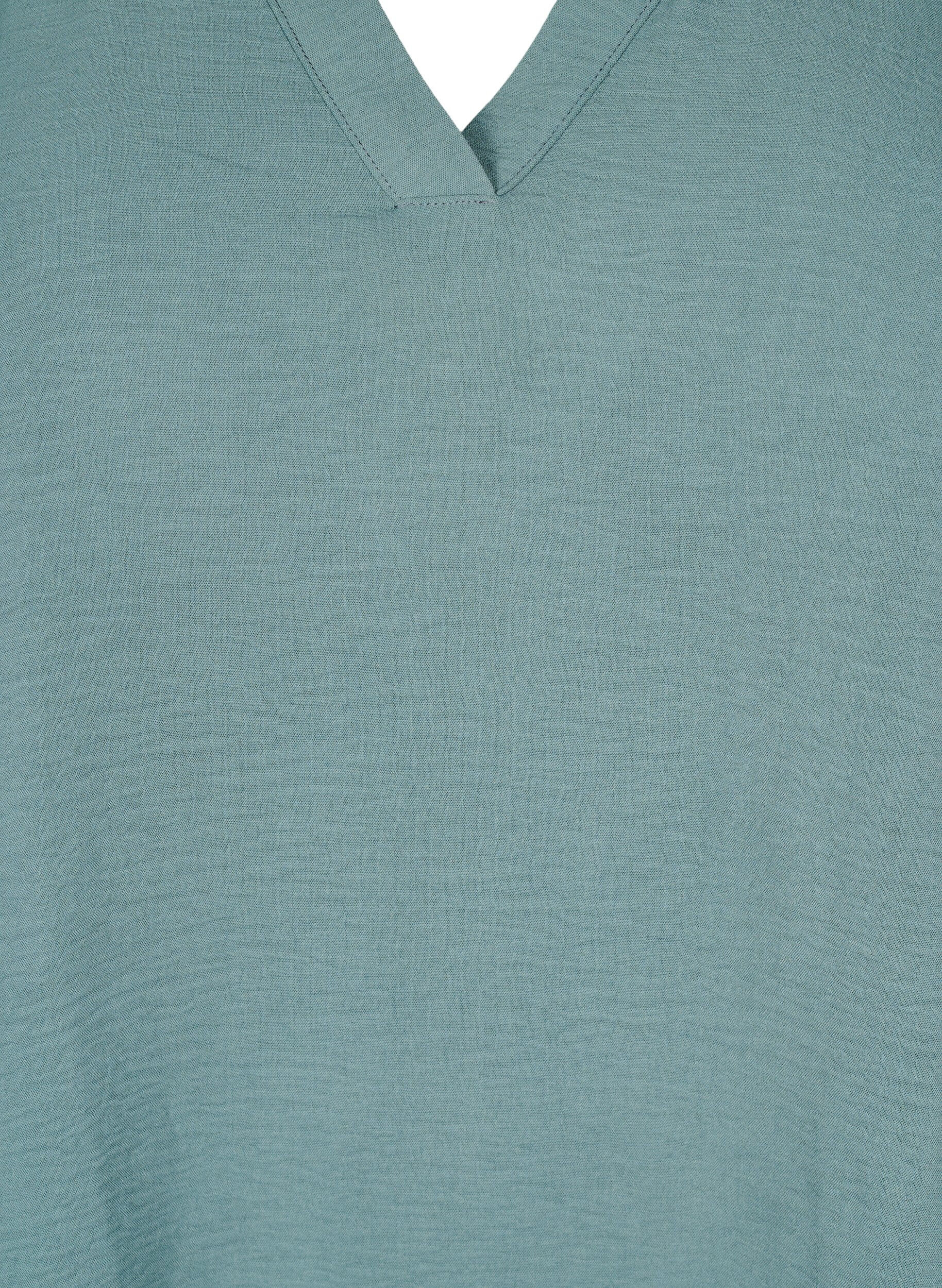 ZizzifashionBlouse with 3/4 sleeves, Green, Packshot image number 2