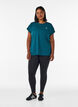 Solid-coloured training T-shirt, Green, Model image number 1