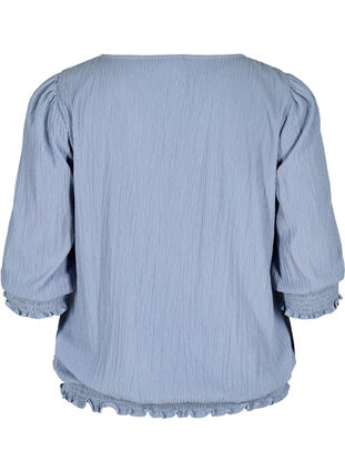 Blouse with smock and 3/4 sleeves, Infinity , Packshot image number 1
