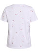 T-shirt in organic cotton with embroidered motifs, White, Packshot image number 1