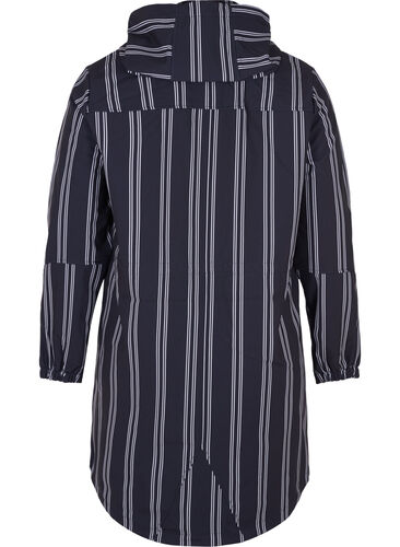 Hooded softshell jacket, Night s. stripe, Packshot image number 1