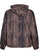 Leopard print sports jacket with a hood, Brown, Packshot image number 1