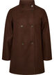 Short coat with A-line shape, Brown, Packshot image number 0