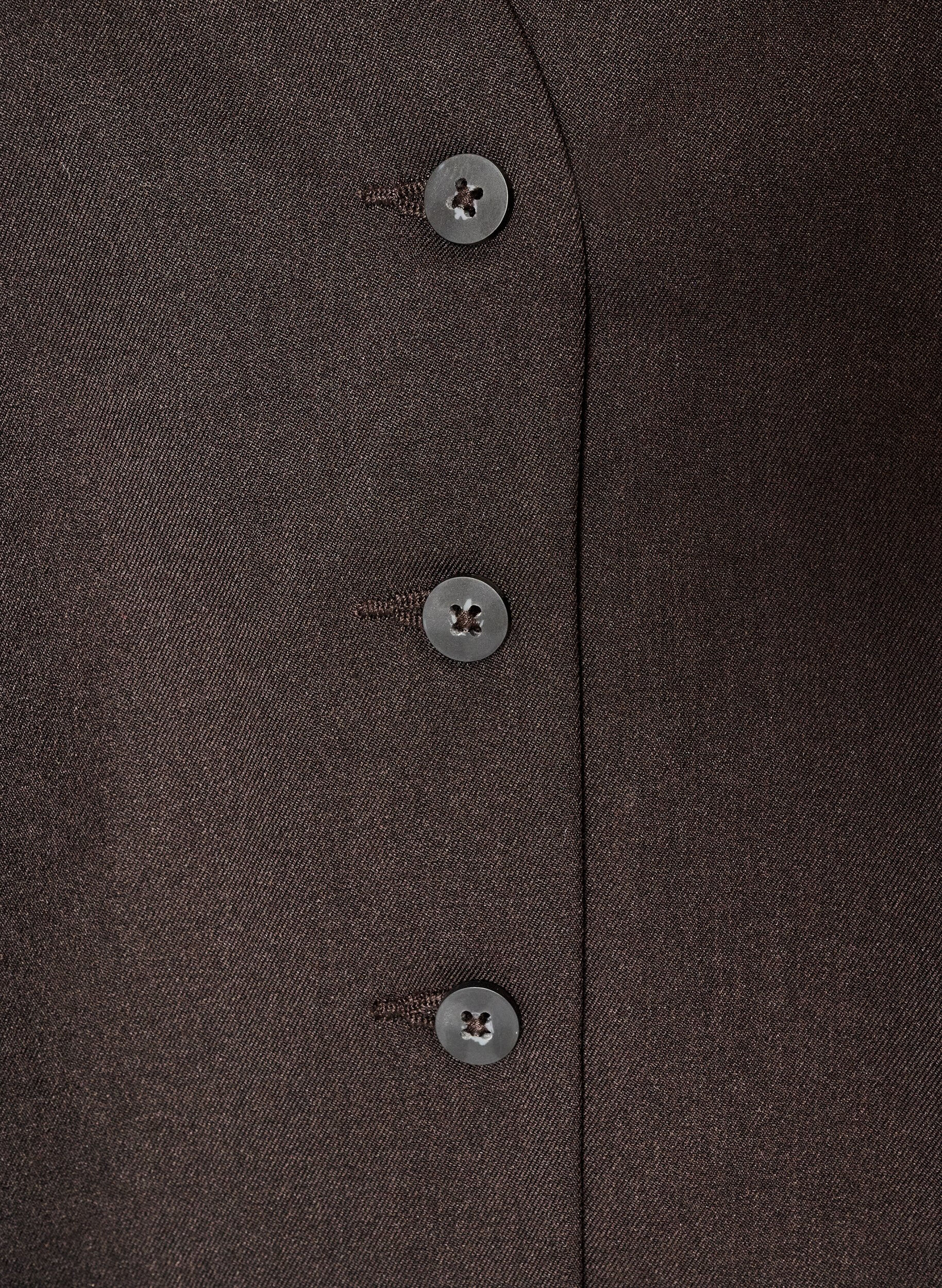 ZizzifashionWaistcoat with button closure, Brown, Packshot image number 2