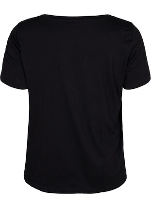 Sports t-shirt with print, Black w. Cardio, Packshot image number 1