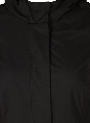 Jacket with pockets and hood, Black, Packshot image number 2