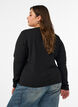 Fitted cardigan with knot fastenings, Black, Model image number 2