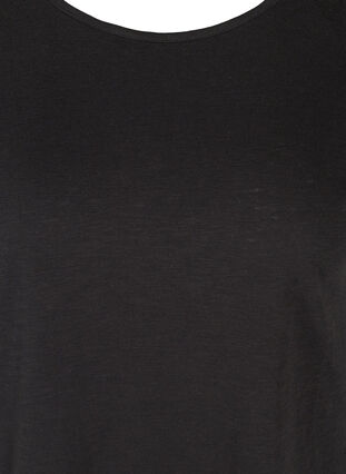 Short-sleeved sequined t-shirt, Black, Packshot image number 2