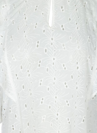 Blouse with broderie anglaise, Snow White, Packshot image number 2