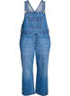 Wide-leg denim overalls, Blue, Packshot image number 0