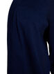 Long open-front knit cardigan with pockets, Blue, Packshot image number 2