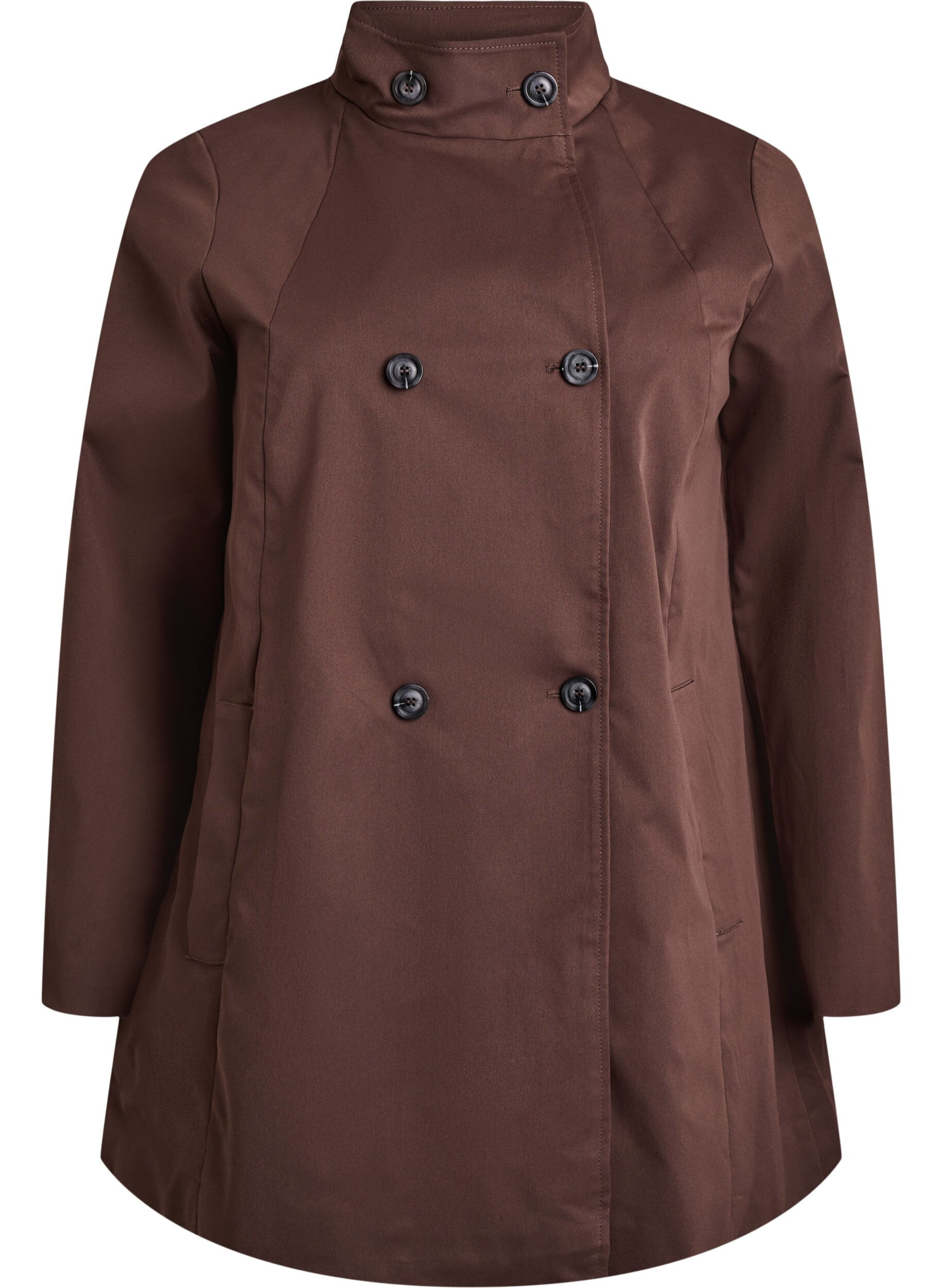 Water-repellent spring jacket with an A-line cut