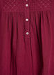 Cotton muslin tunic with broderie anglaise, Dark Bordeaux, Packshot image number 2