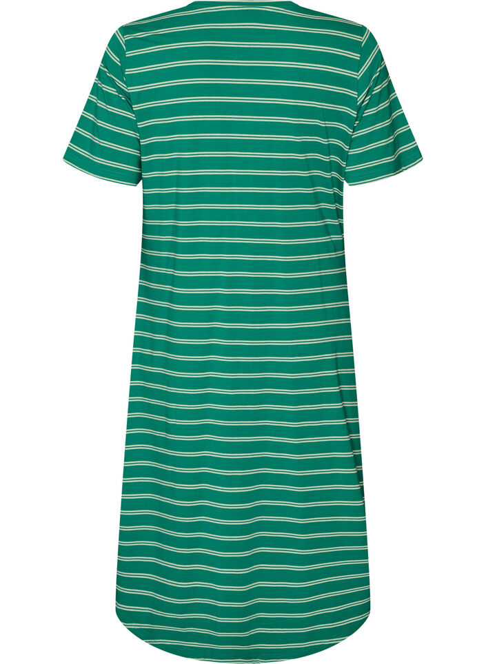 Cotton dress with twist detail, Green, Packshot image number 1