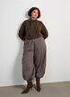 Cardigan with bow ties and buttons, Brown, Model image number 1